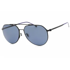 Hugo Boss Men's Sunglasses - Blue Lens Matte Black Frame | BOSS 1404/F/SK 0003 KU