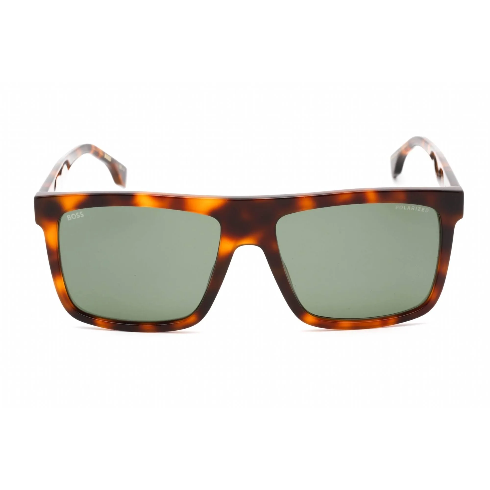 Hugo Boss Men's Sunglasses - Green Lens Havana Rectangular Frame | BOSS 1440/S 005L