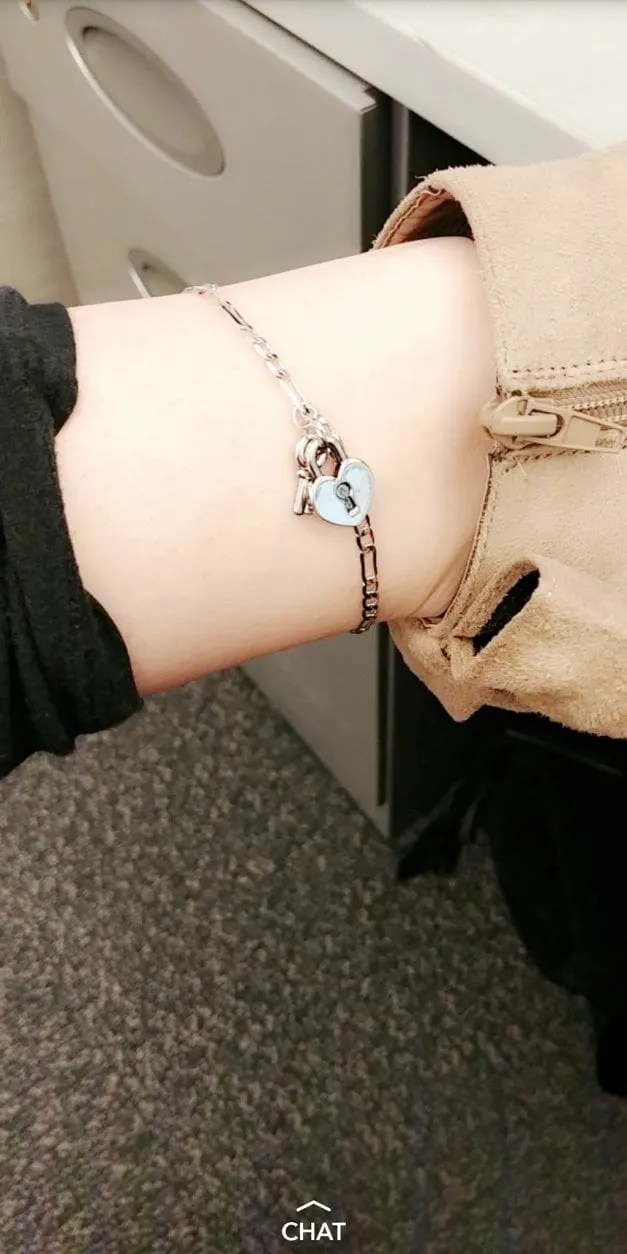 Lock and Key anklet