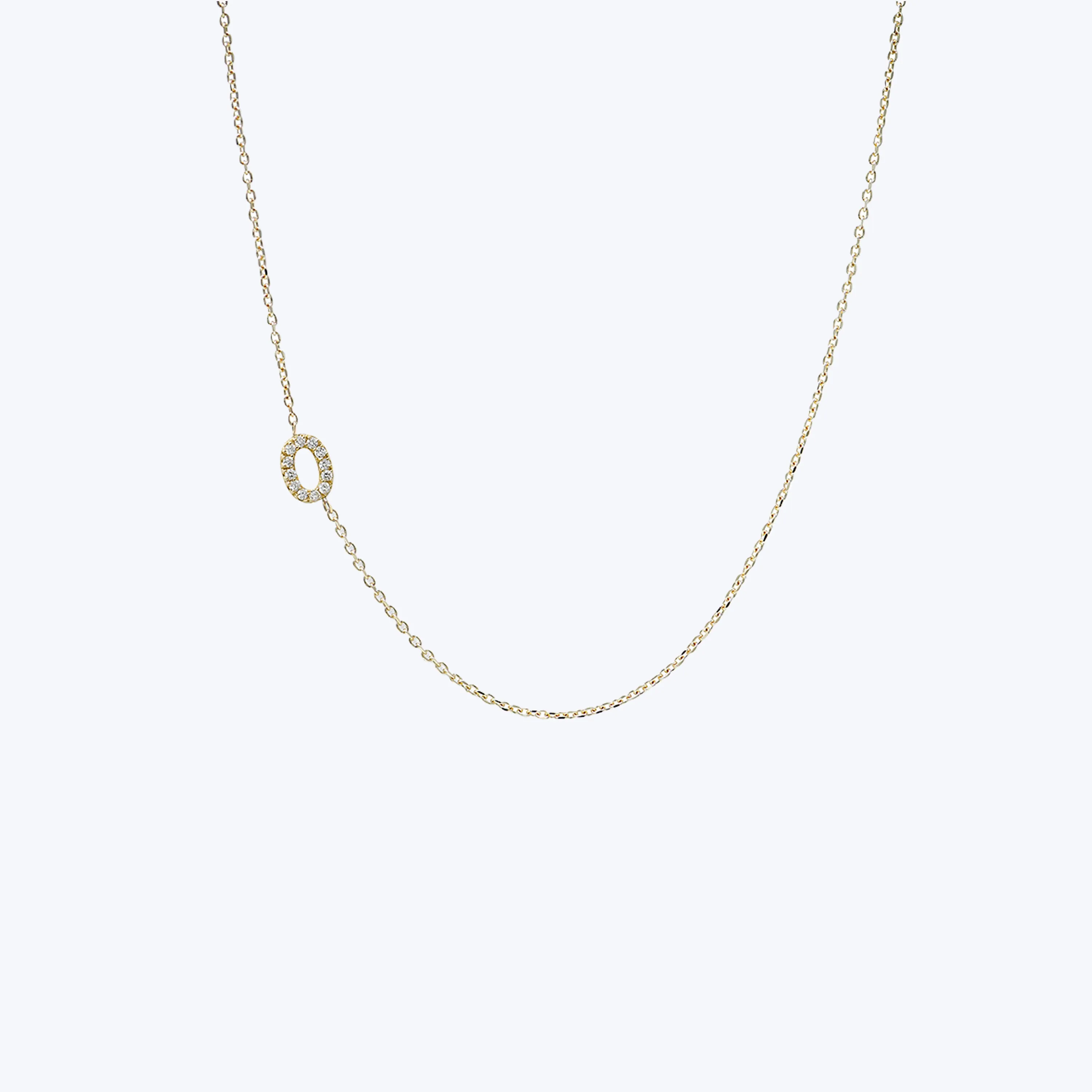 Love Letter Pavé Initial Necklace