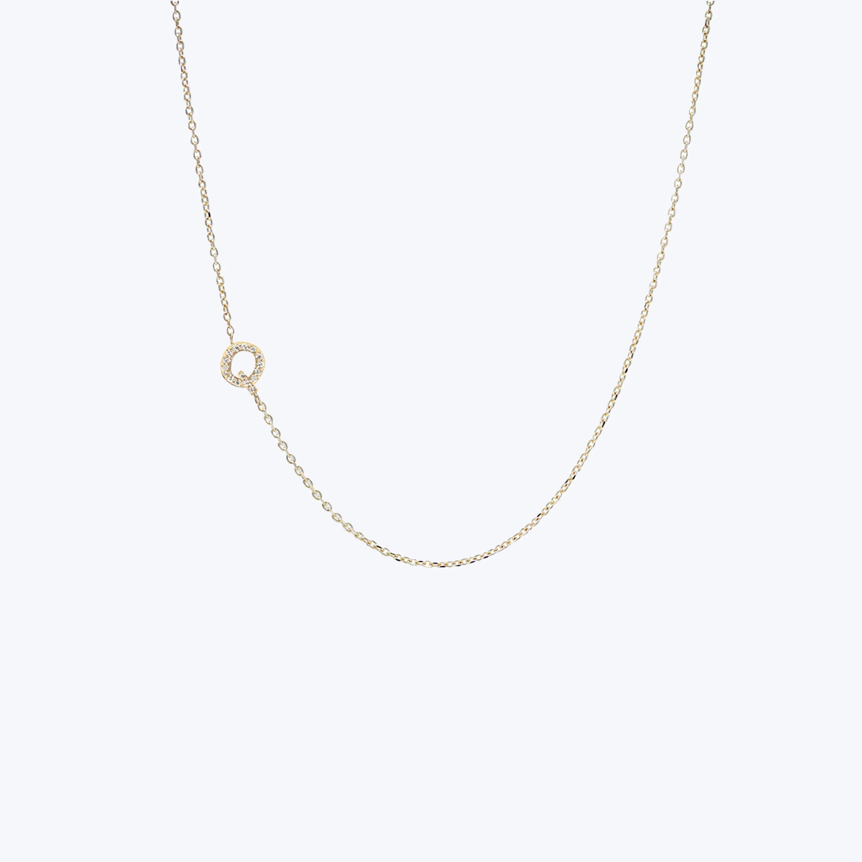 Love Letter Pavé Initial Necklace