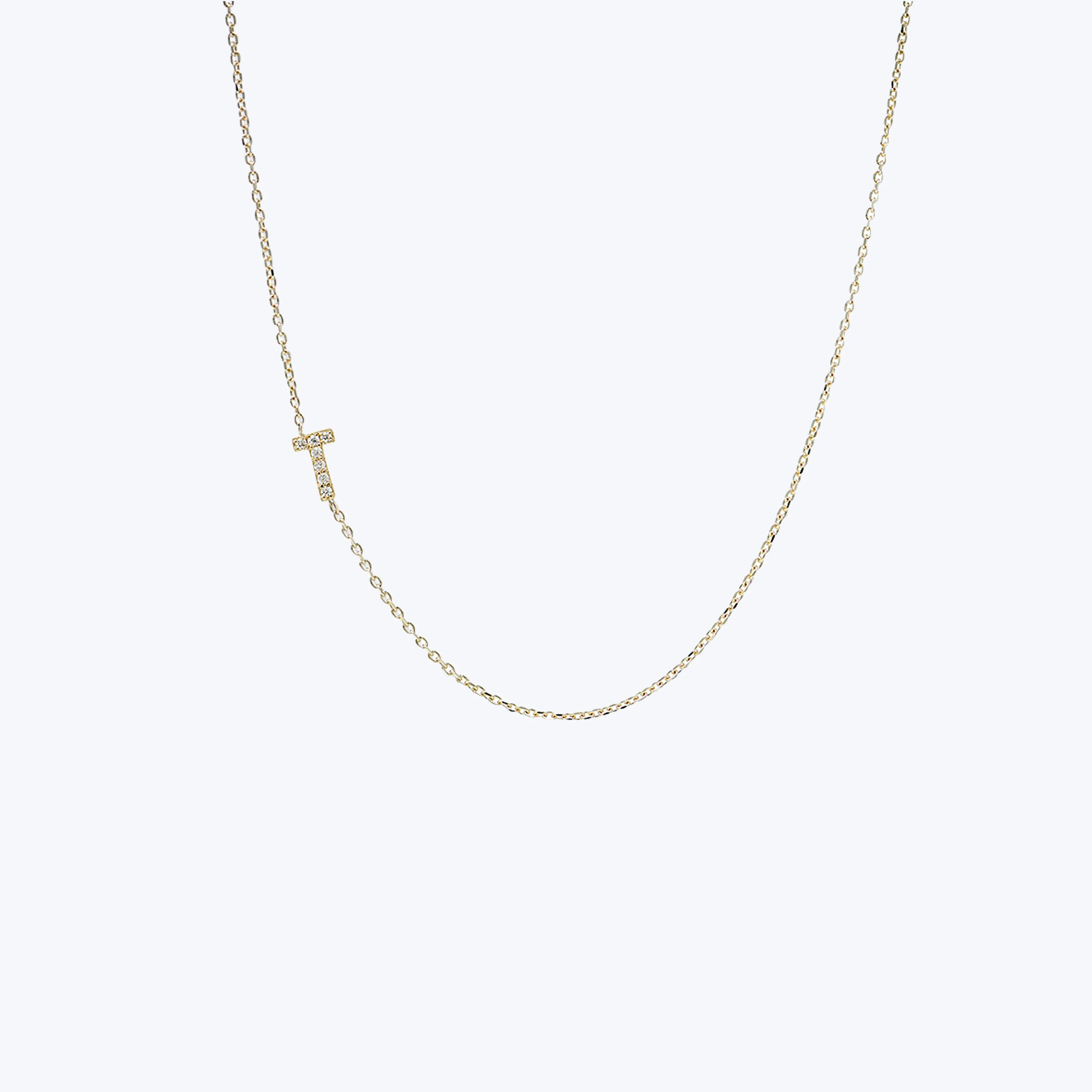 Love Letter Pavé Initial Necklace