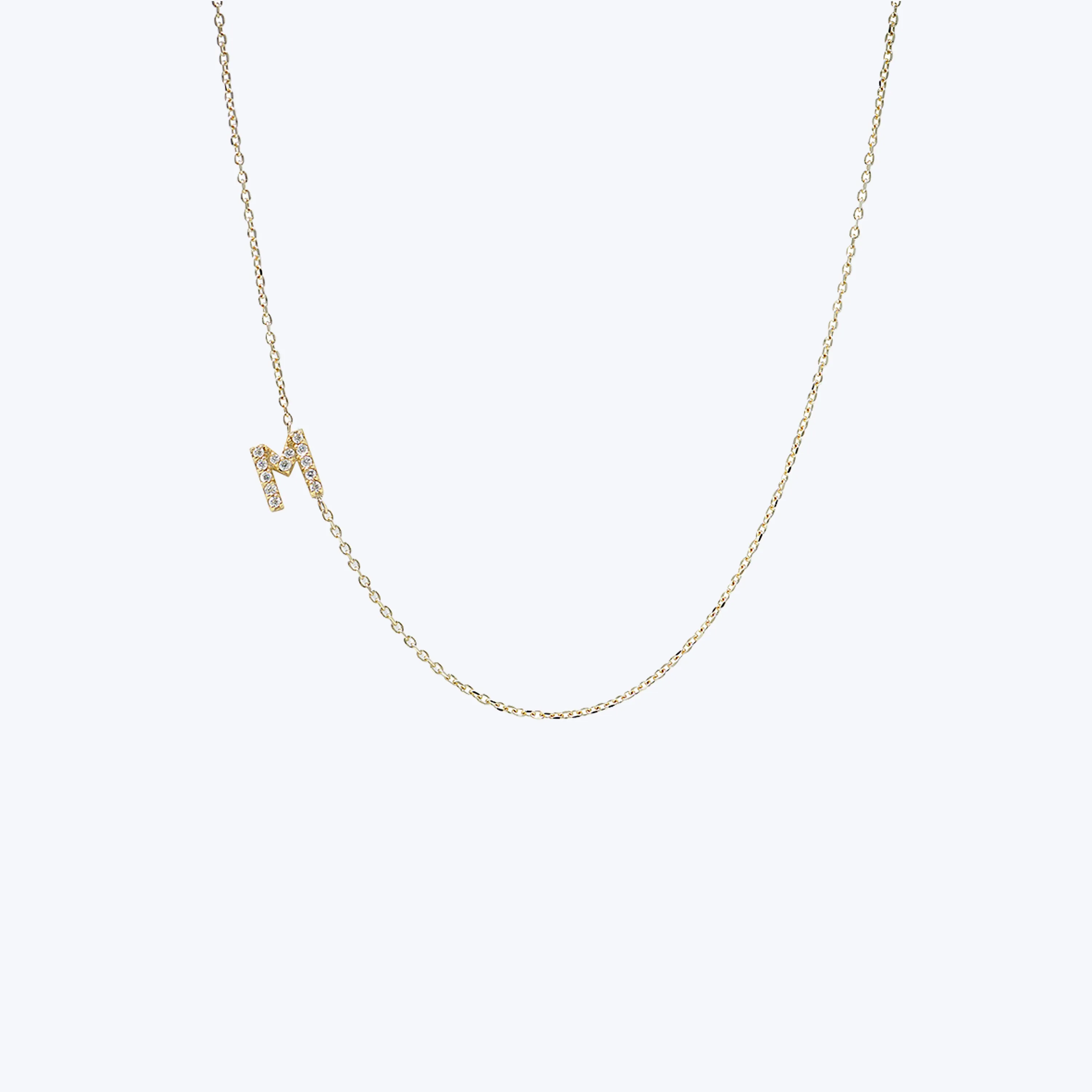 Love Letter Pavé Initial Necklace