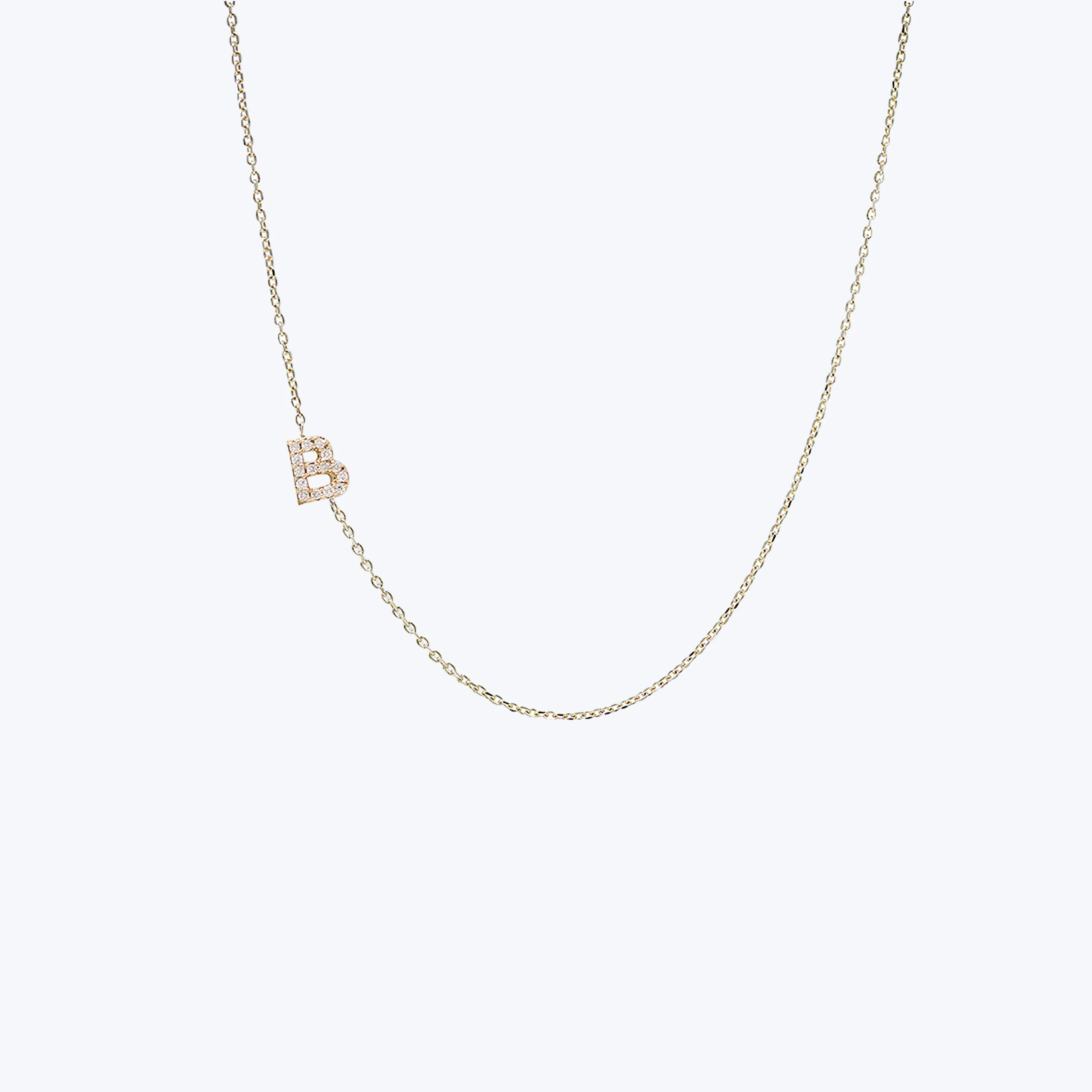 Love Letter Pavé Initial Necklace