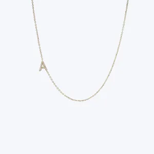 Love Letter Pavé Initial Necklace