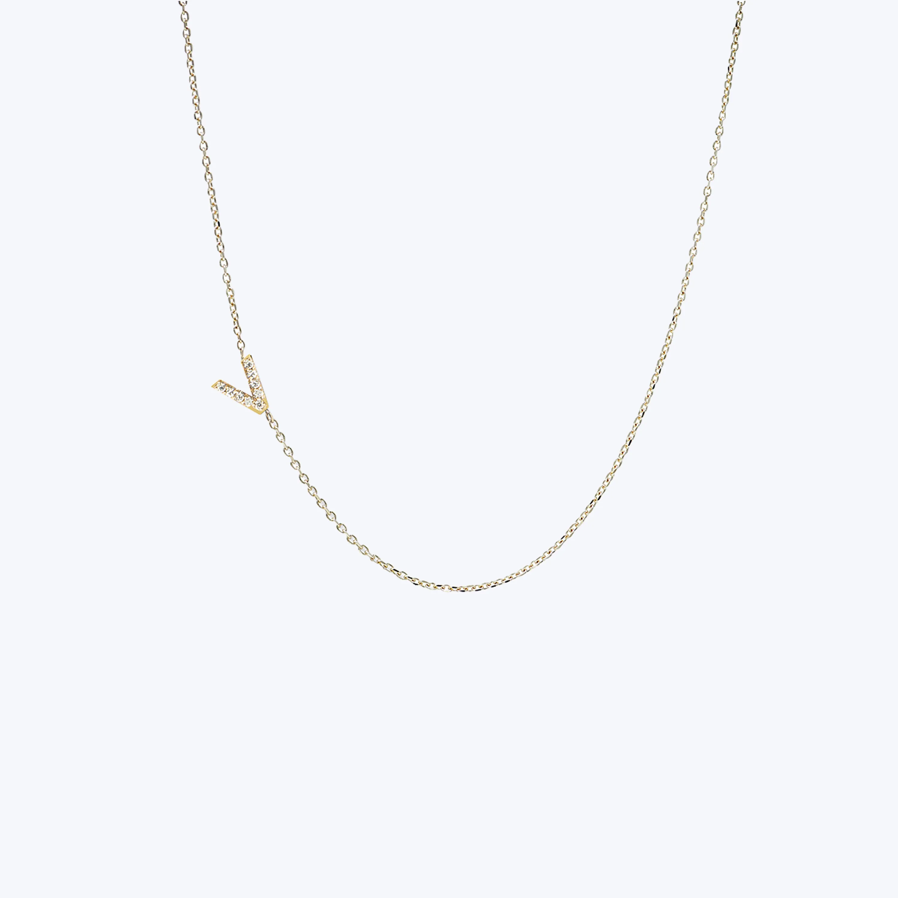 Love Letter Pavé Initial Necklace