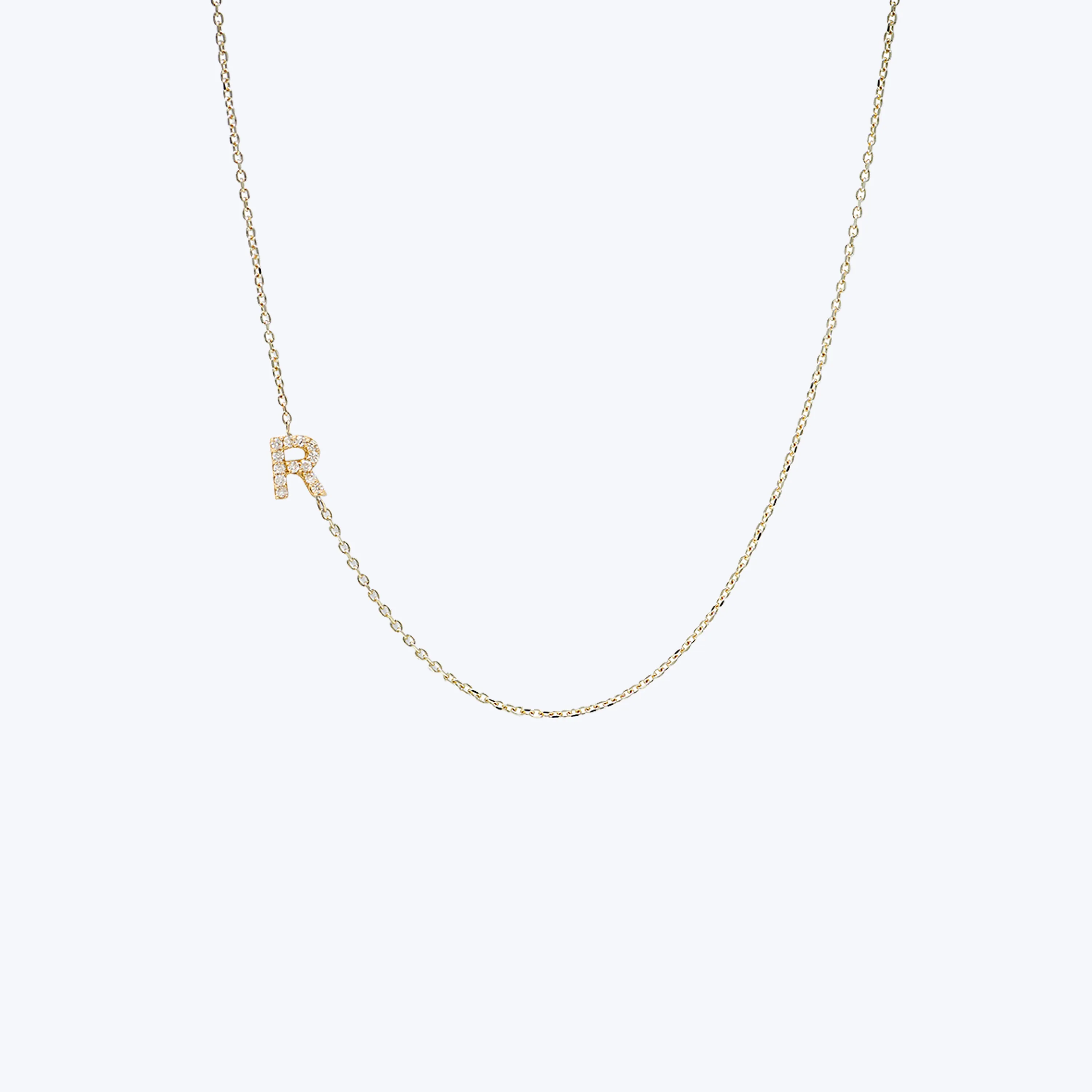 Love Letter Pavé Initial Necklace