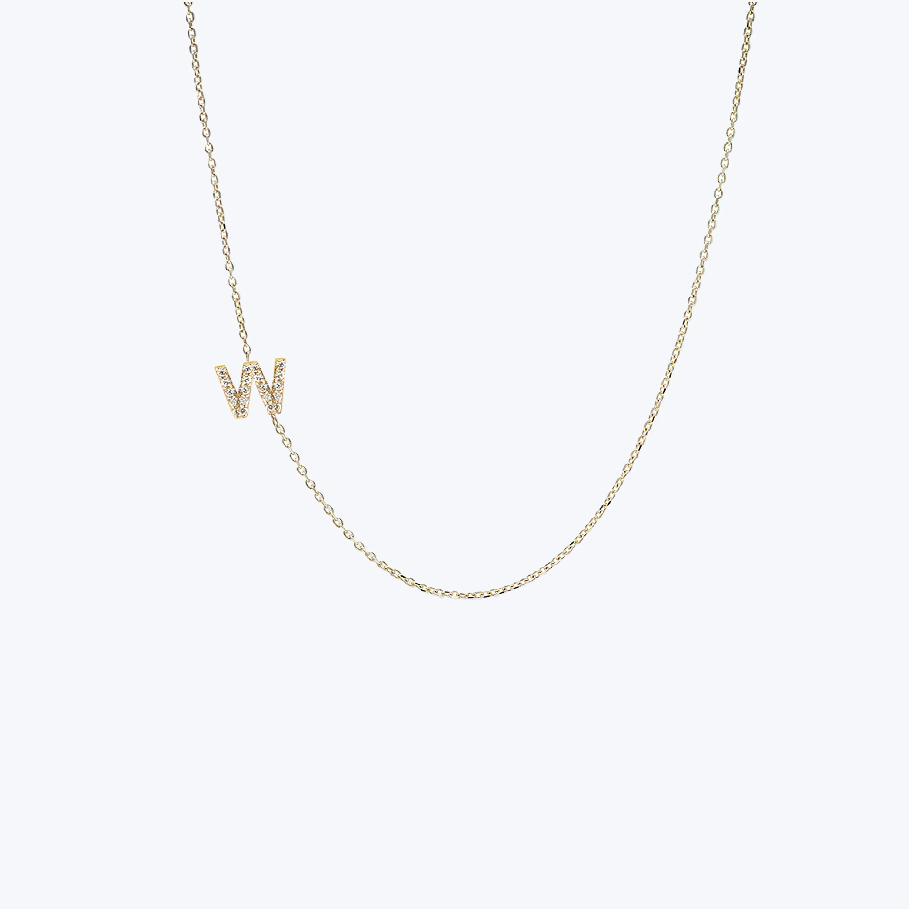 Love Letter Pavé Initial Necklace