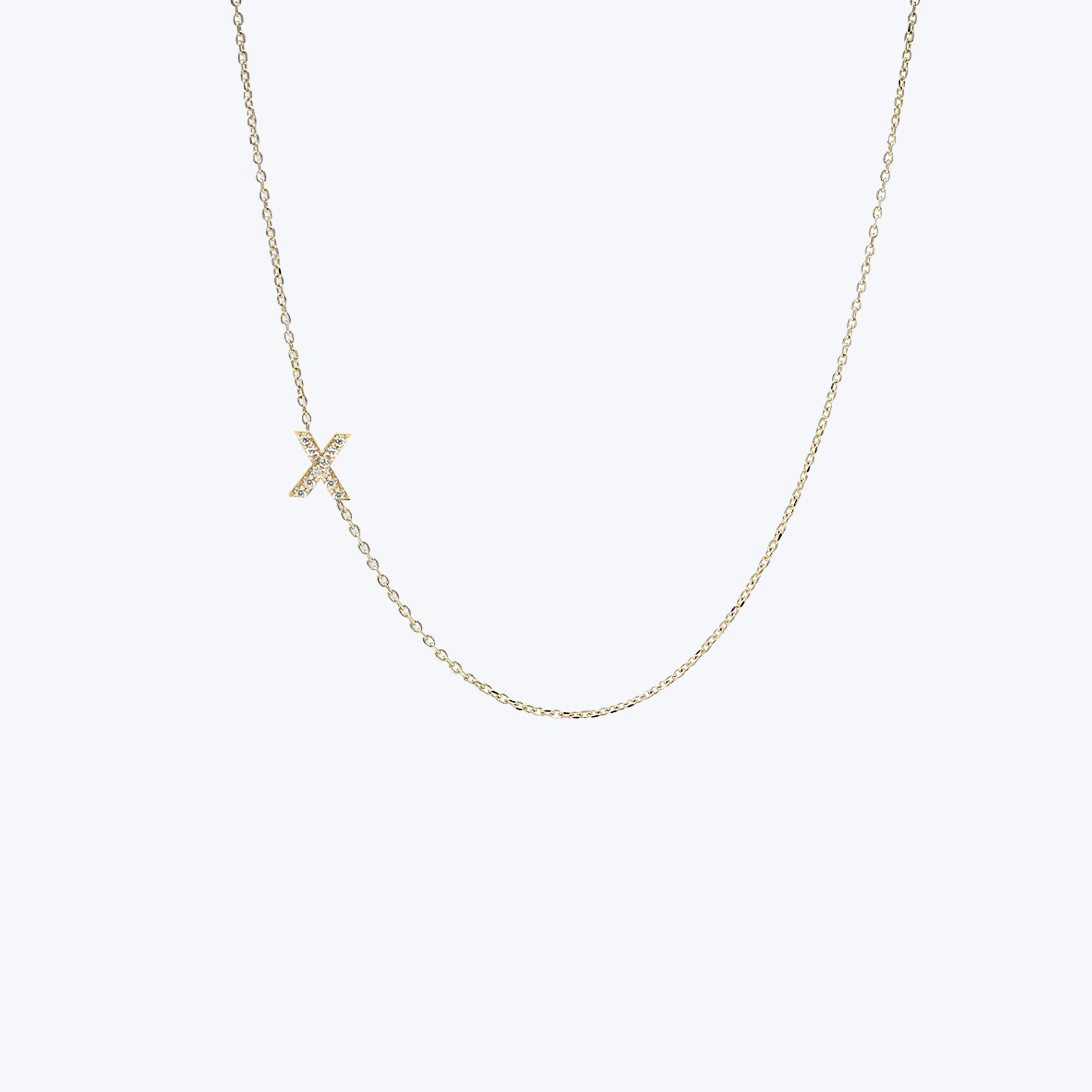 Love Letter Pavé Initial Necklace