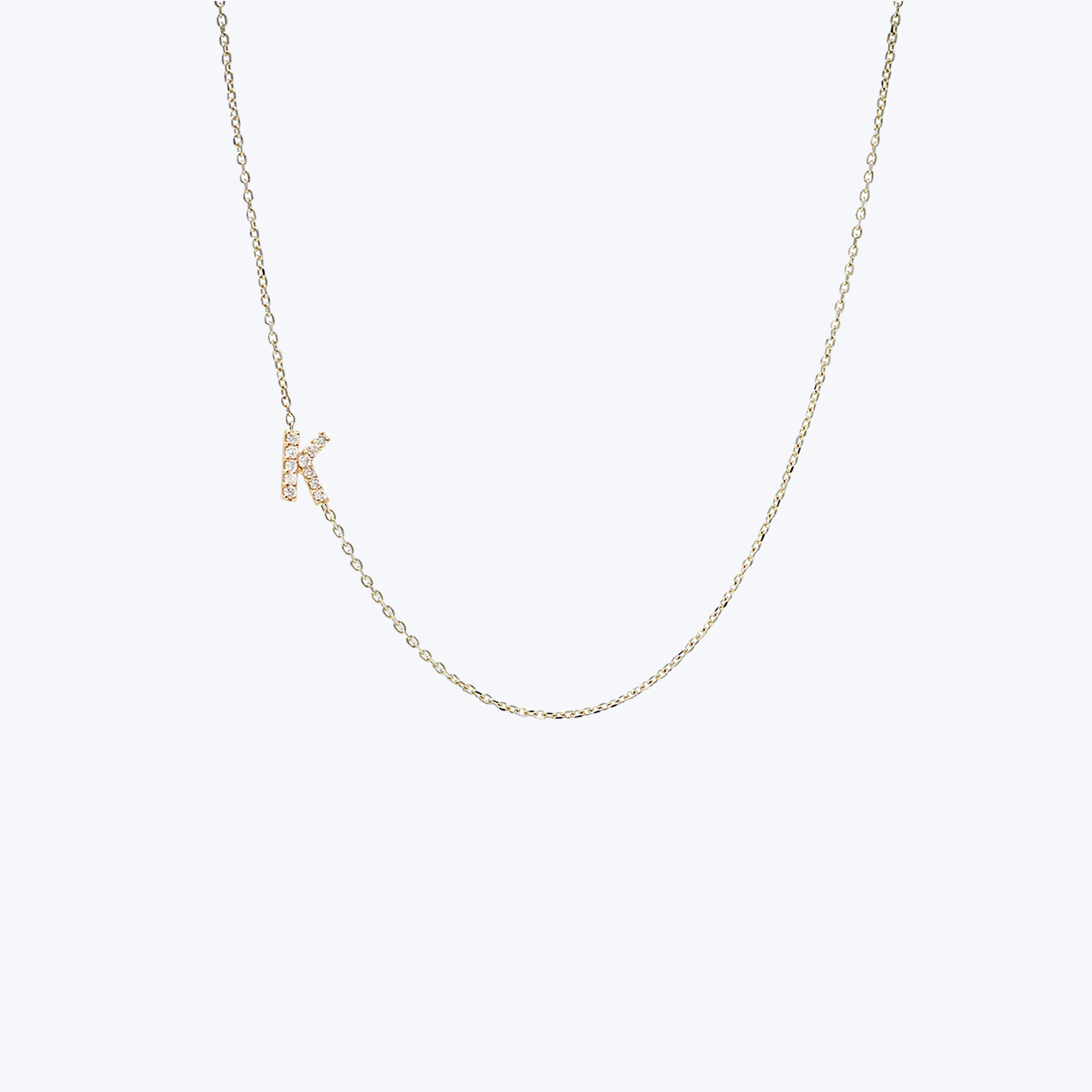 Love Letter Pavé Initial Necklace