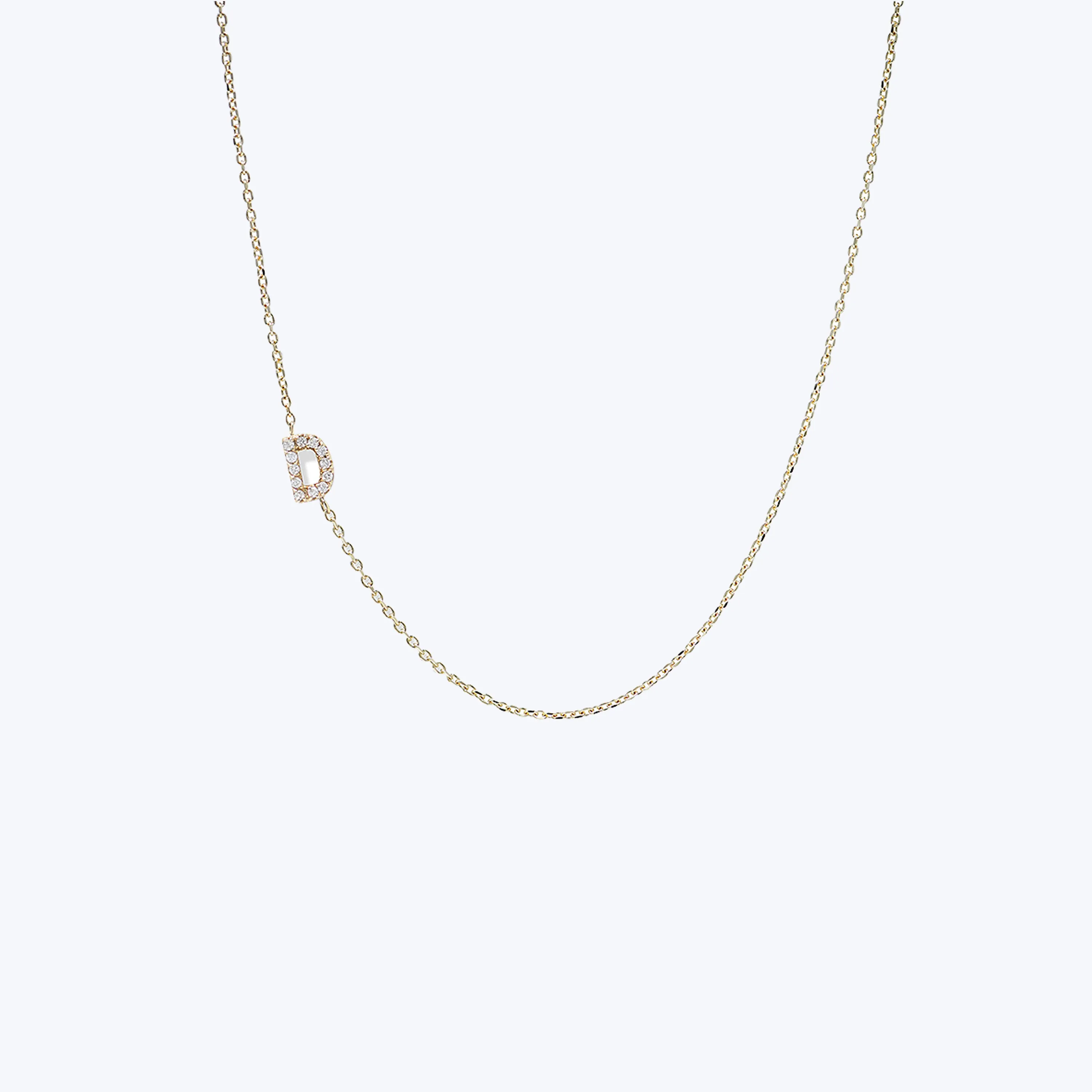 Love Letter Pavé Initial Necklace