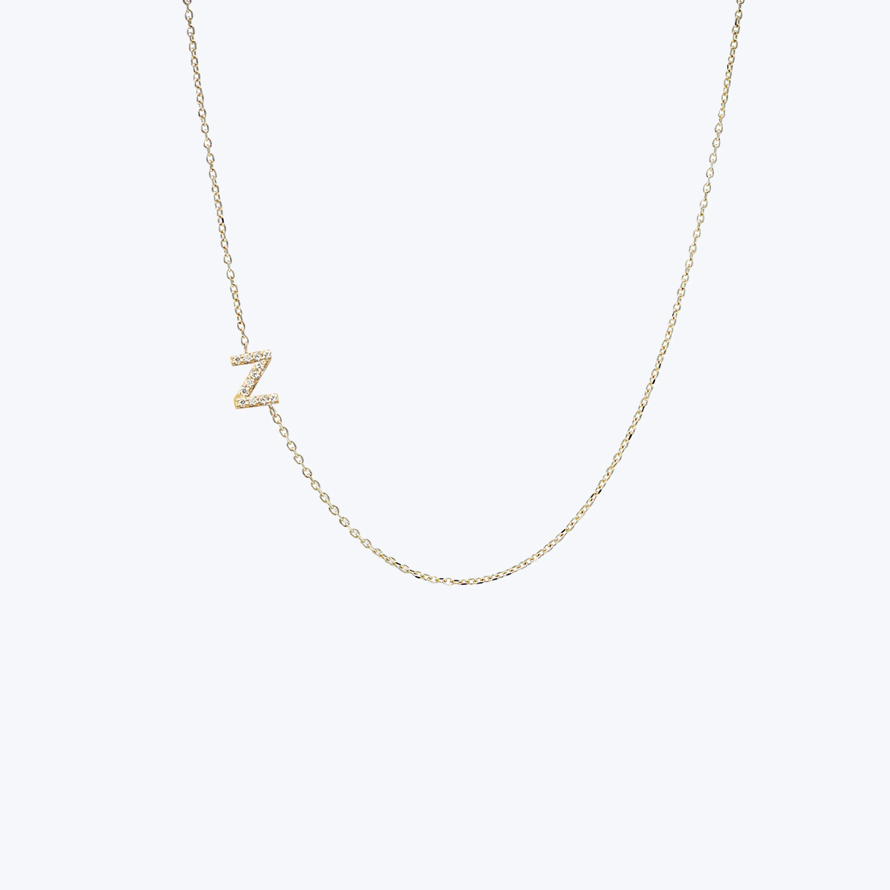 Love Letter Pavé Initial Necklace