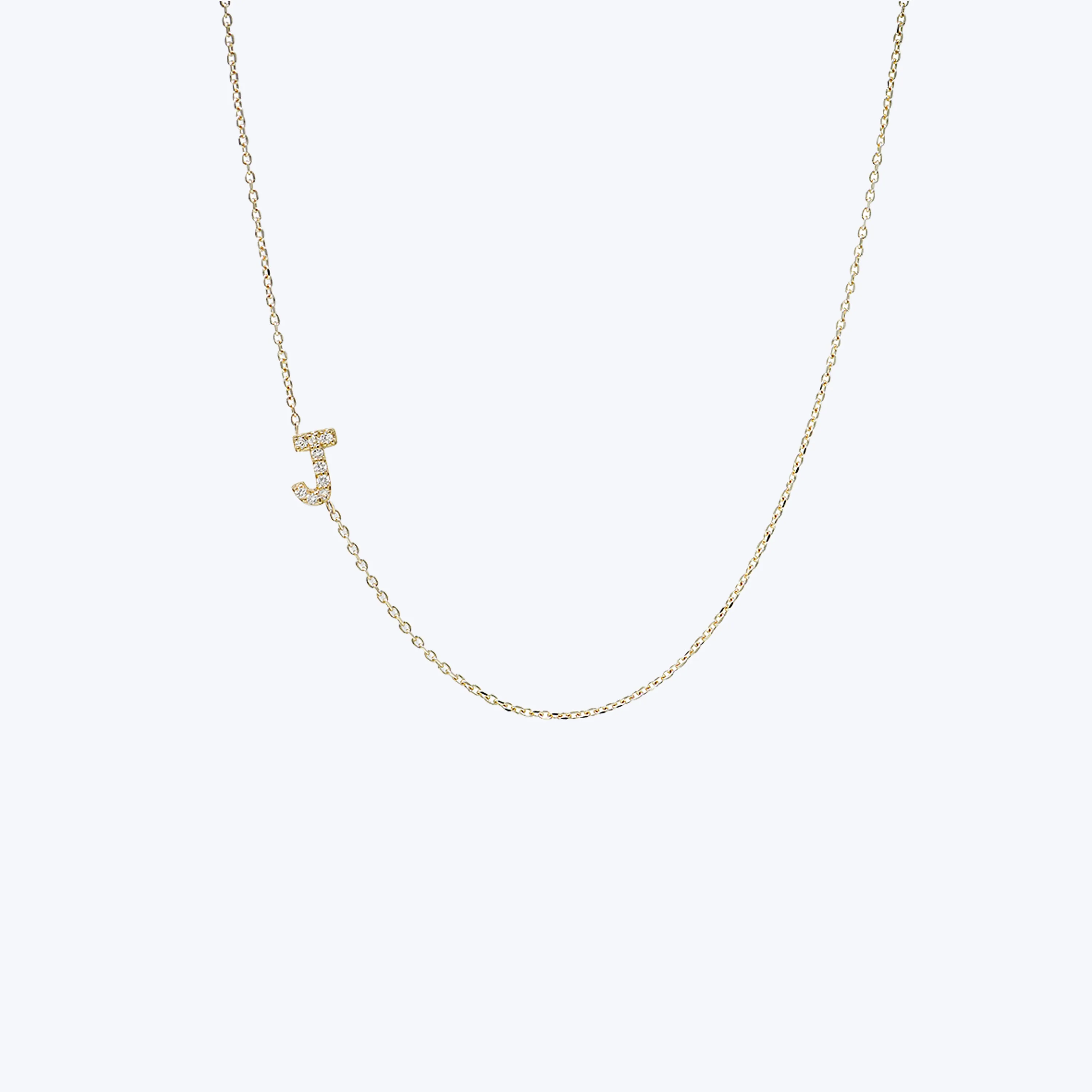 Love Letter Pavé Initial Necklace