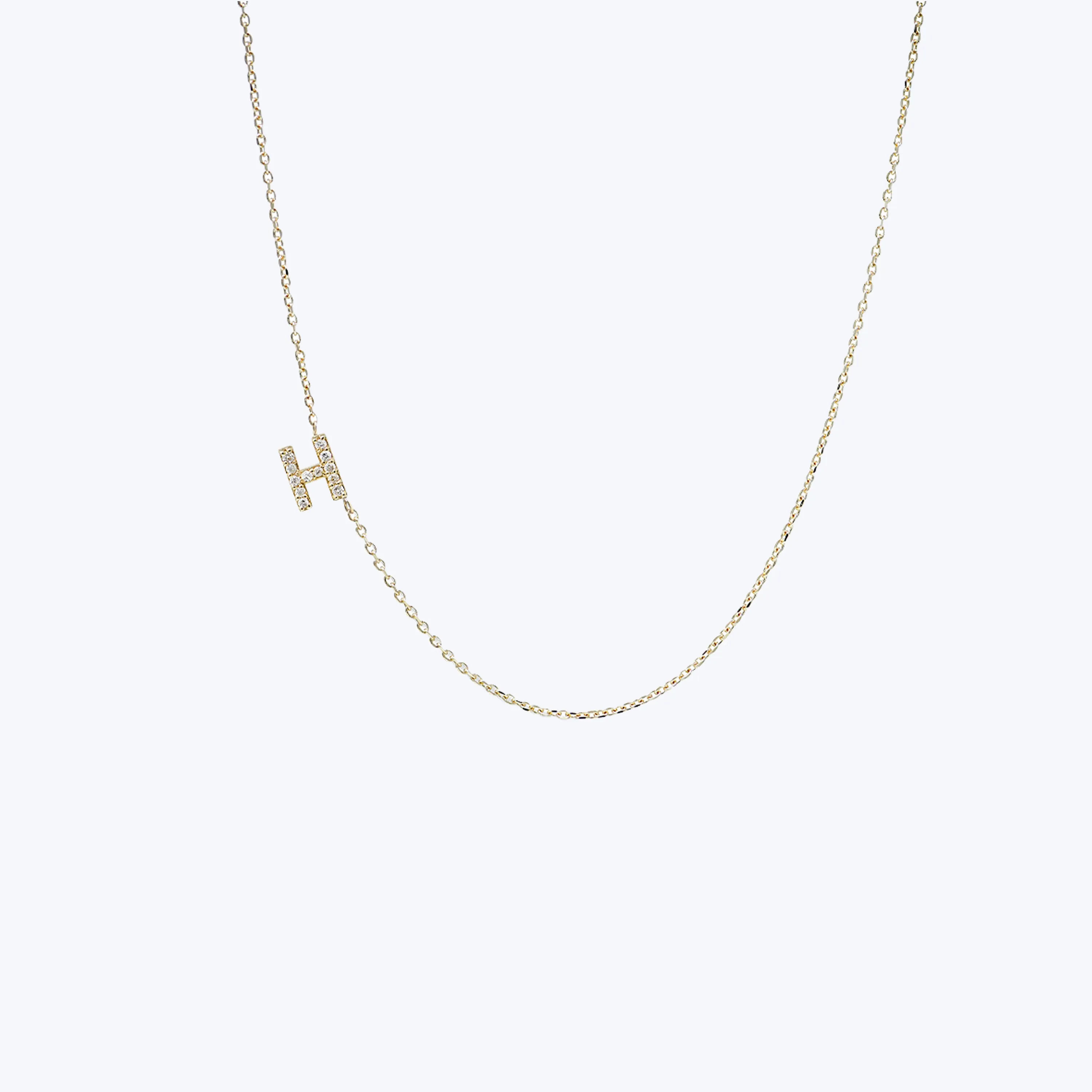 Love Letter Pavé Initial Necklace