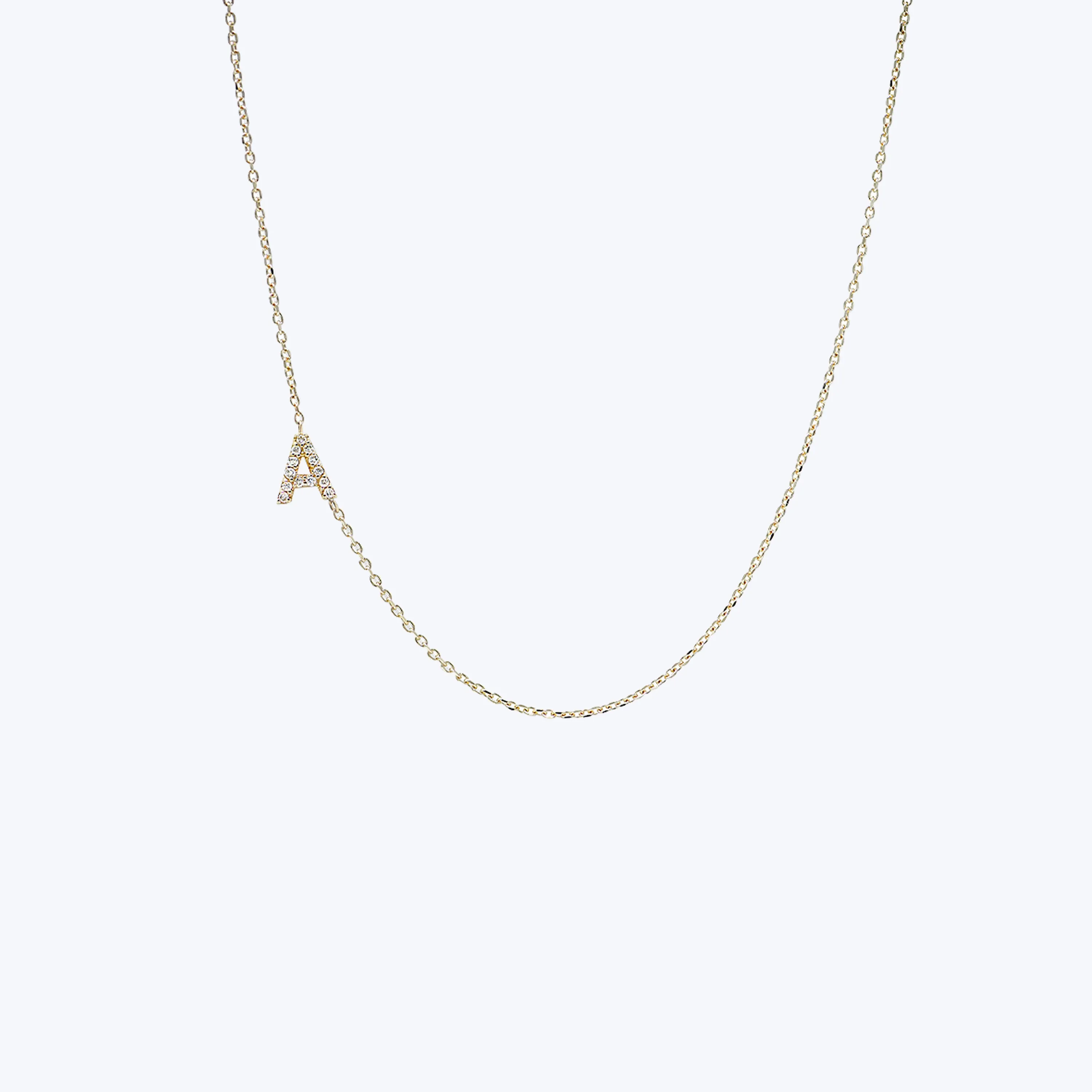 Love Letter Pavé Initial Necklace