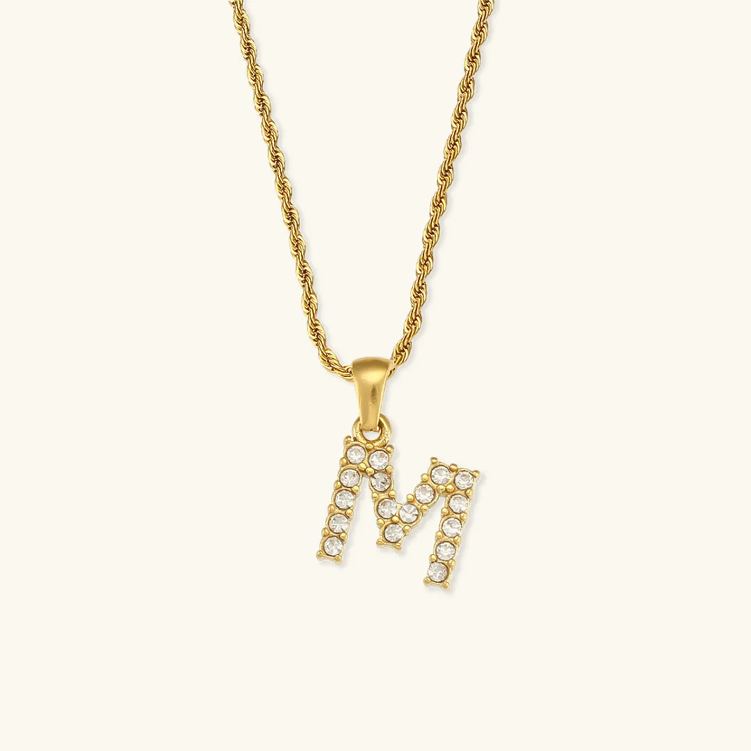 Maeve Letter Initial Diamond Necklace