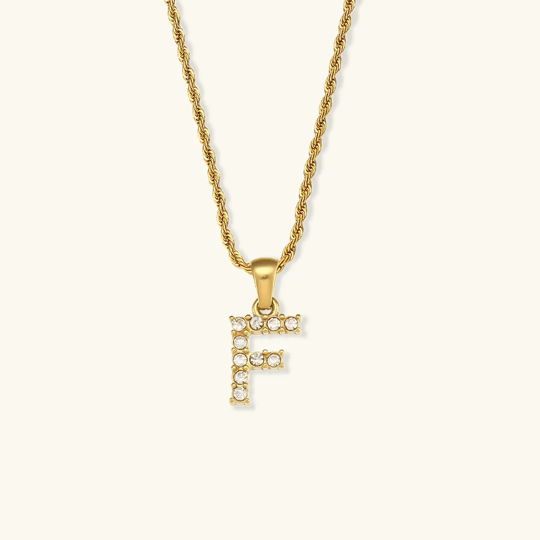 Maeve Letter Initial Diamond Necklace