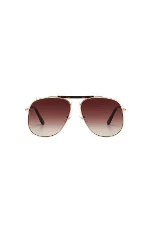 Malika Aviator Sunglasses Tortoise