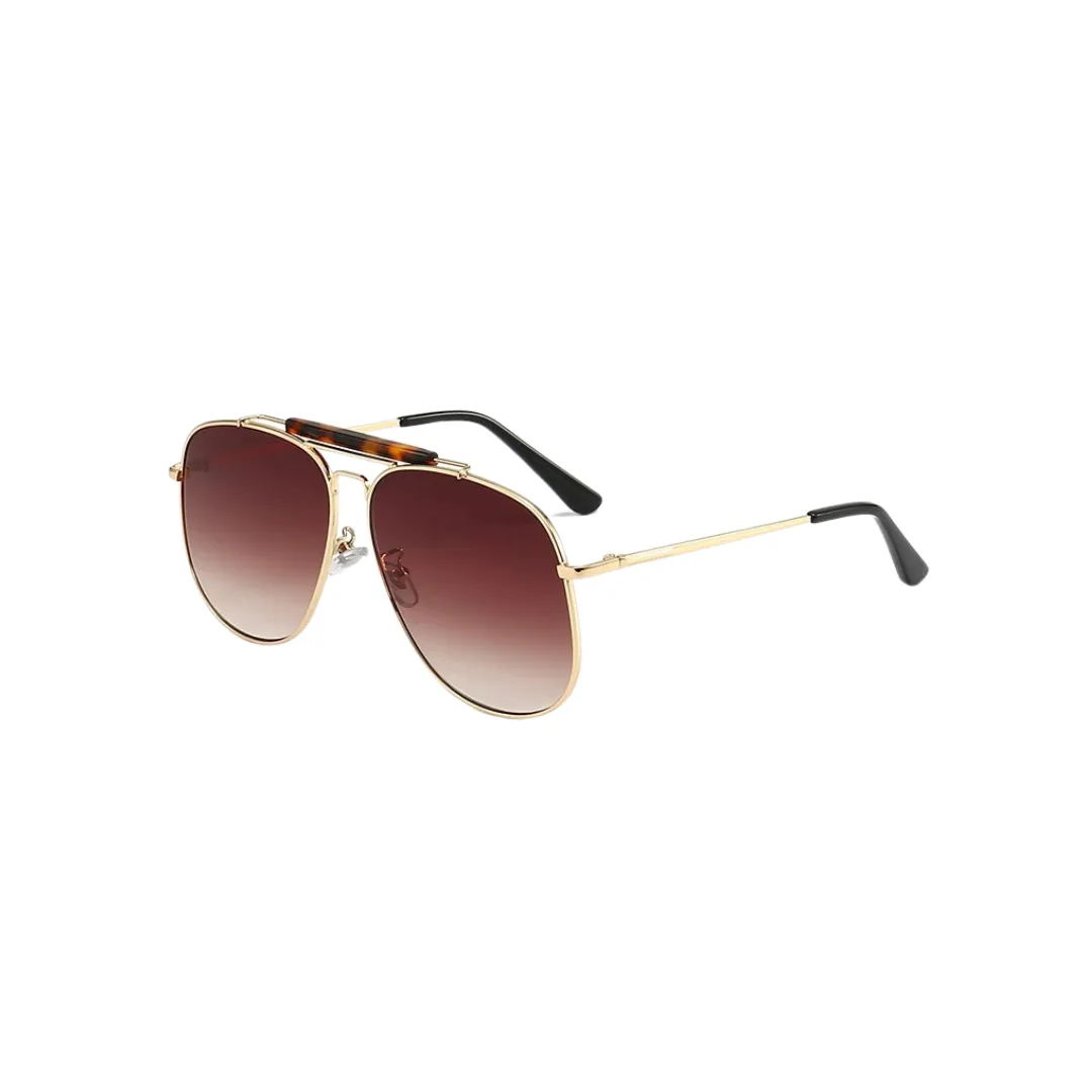 Malika Aviator Sunglasses Tortoise