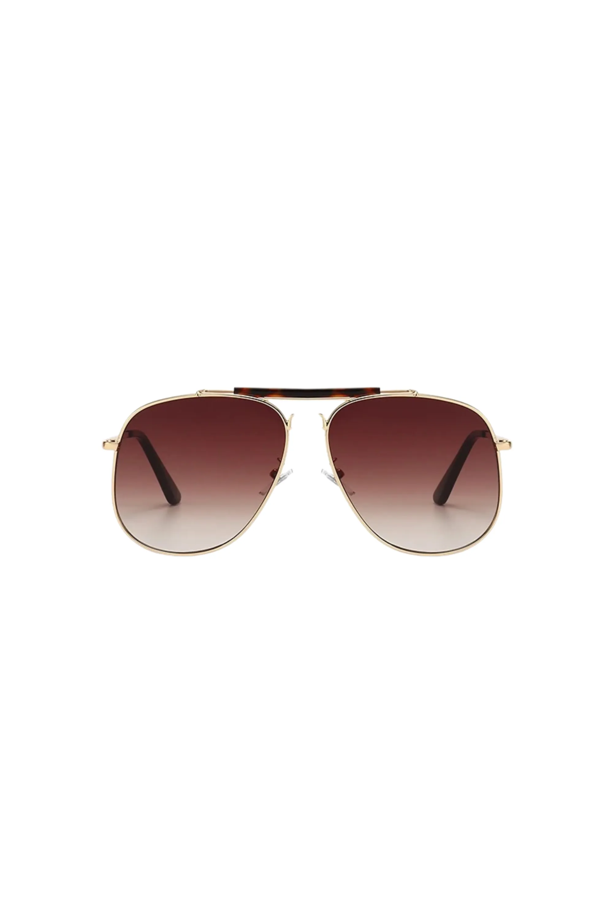 Malika Aviator Sunglasses Tortoise