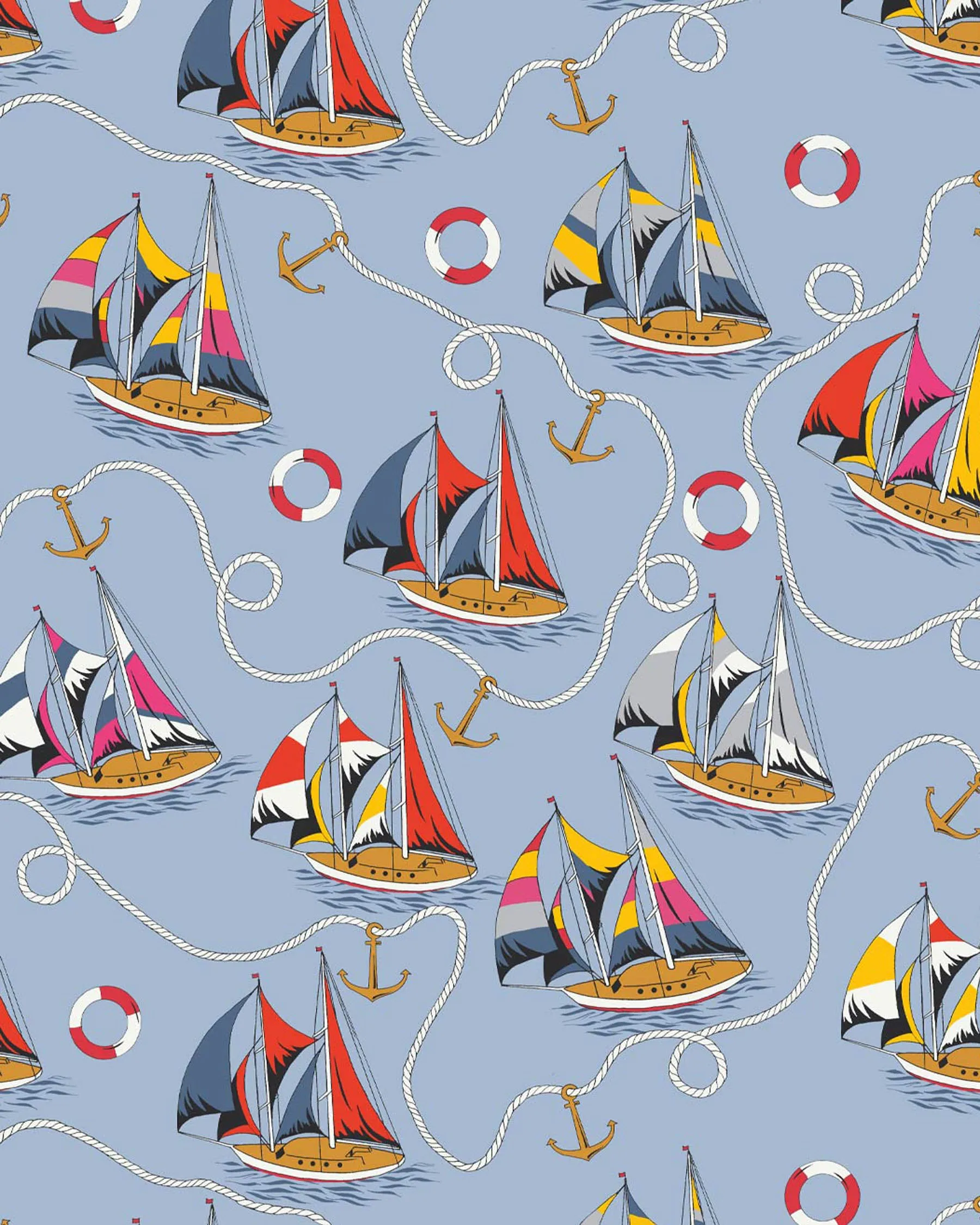 Milton & King x Kip&Co Hey Sailor Regatta Wallpaper