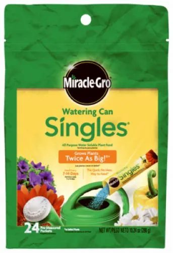 Miracle Gro 101430 24-Count Watering Can Single Packs All Purpose Water Soluble Plant Food - Quantity of 4