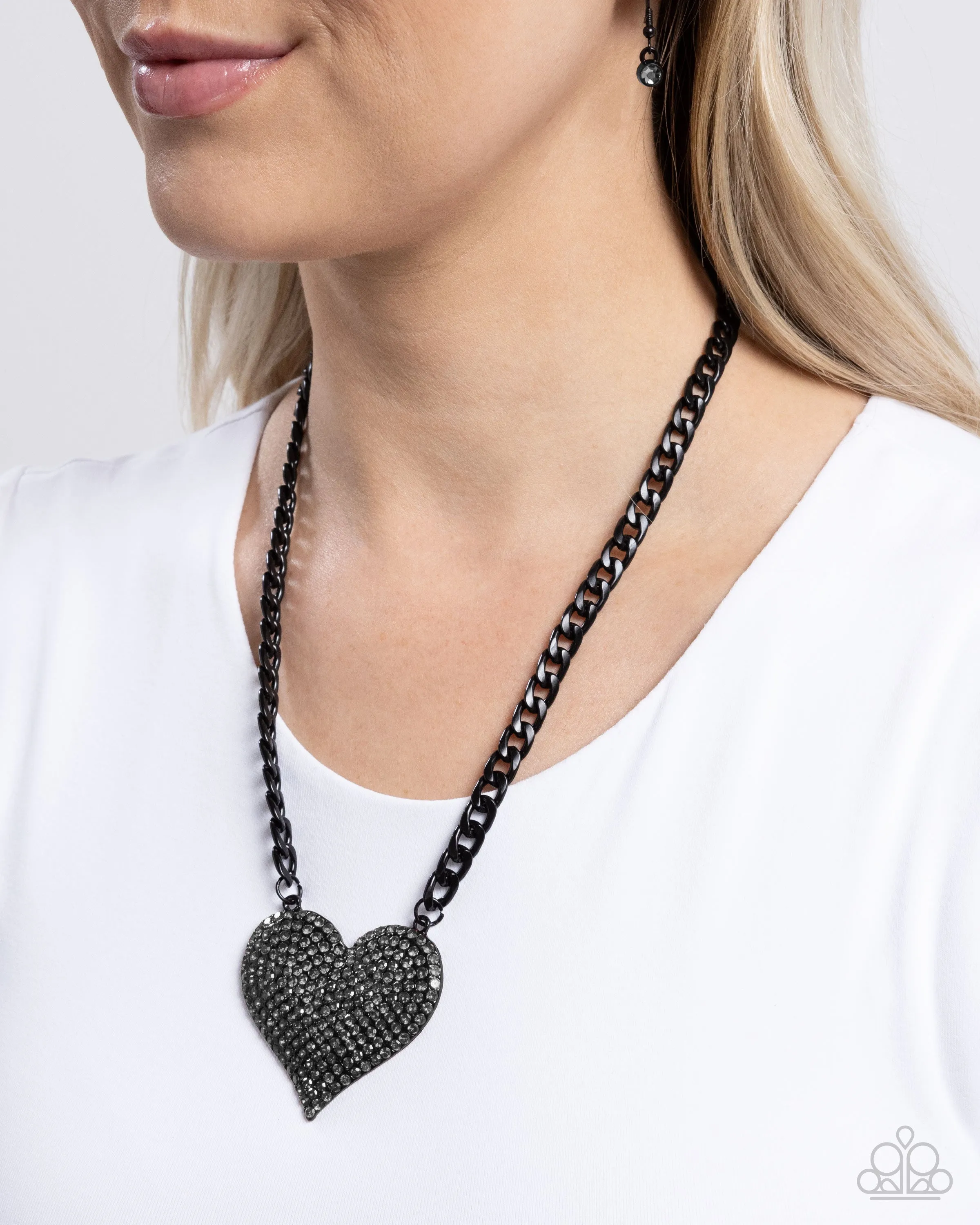 Necklaces Affectionate Action - Black VDAY N2067