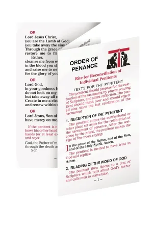 Order of Penance Tri-Fold - GF526/C