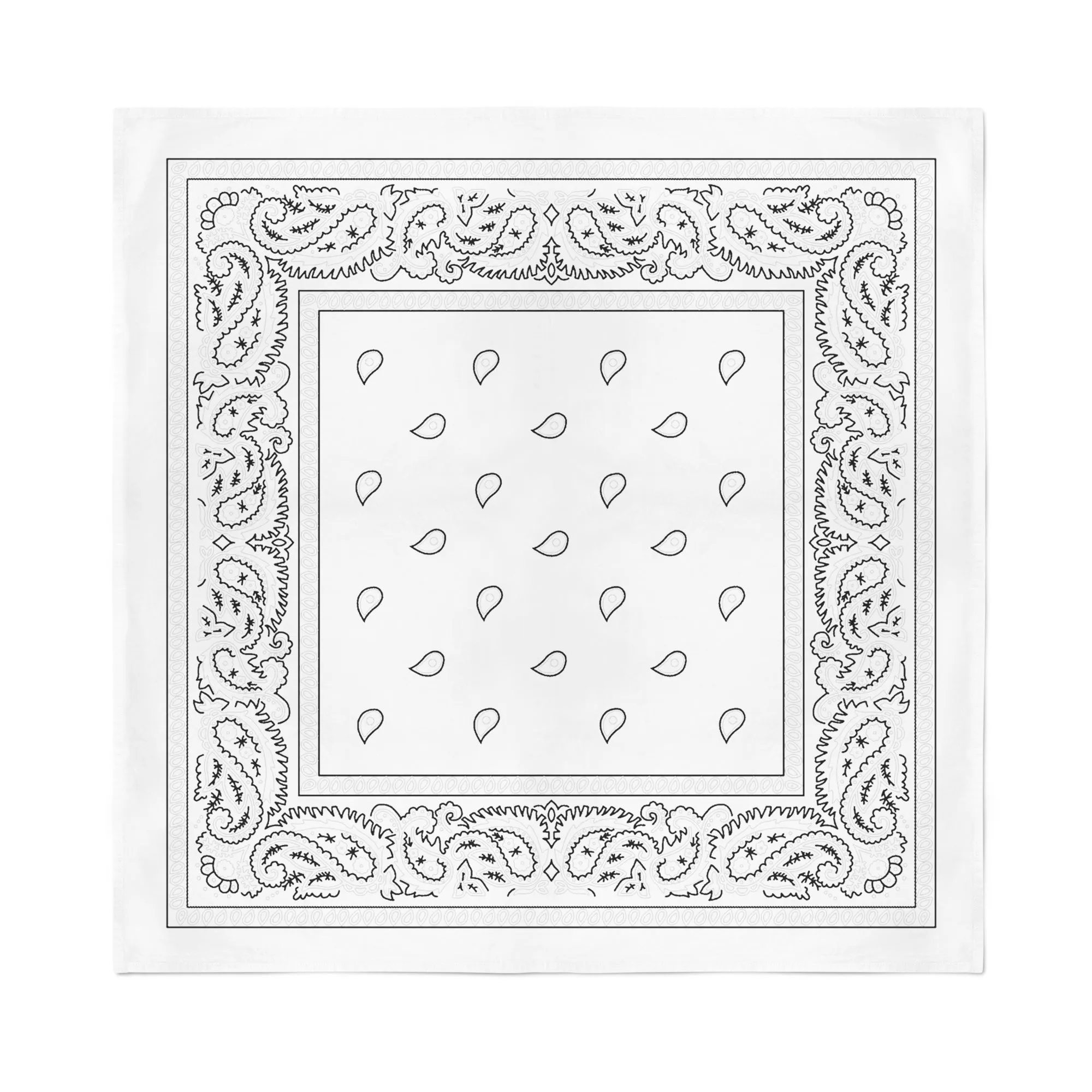 Paisley Personalized Square Bandanas