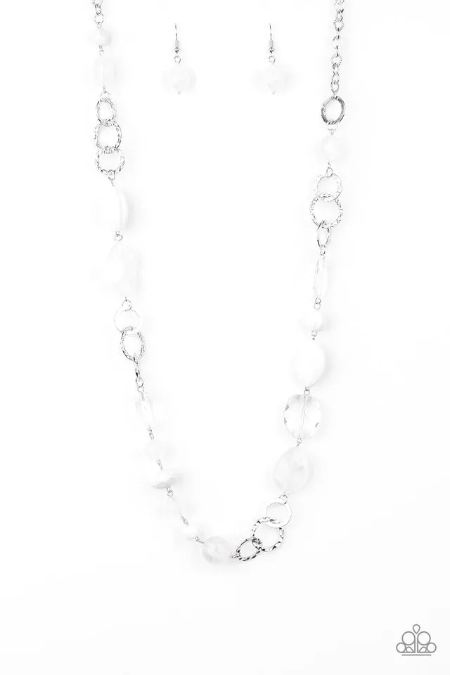 Paparazzi Necklace ~ Prismatic Paradise - White