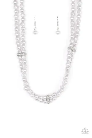 Paparazzi Necklace ~ Put On Your Party Dress - Silver