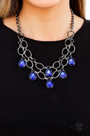 Paparazzi Necklace ~ Show-Stopping Shimmer - Blue