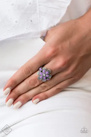 Paparazzi Ring ~ Fruity Florals - Purple