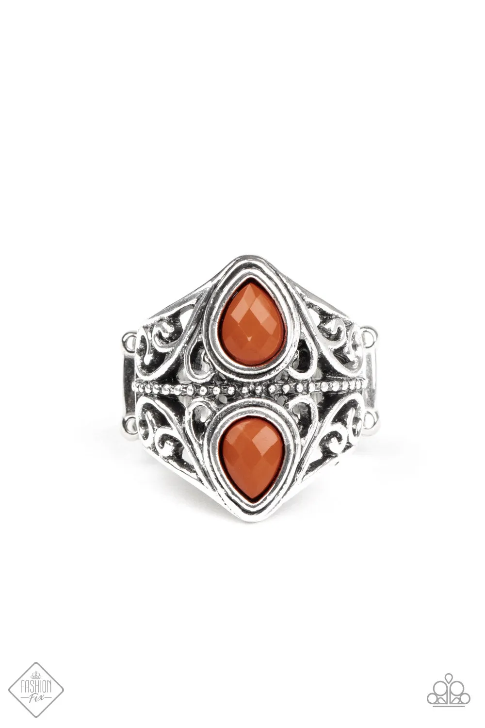 Paparazzi Ring ~ Rural Revel - Brown - Fashion Fix Aug2020