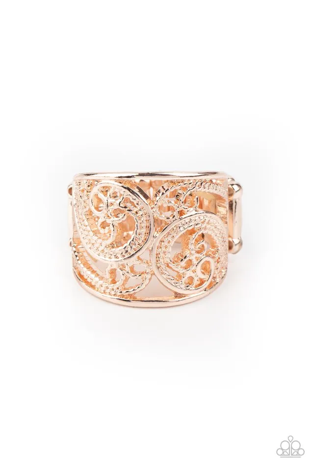 Paparazzi Ring ~ Turning The Tides - Rose Gold