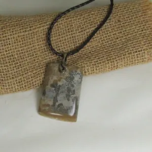 Picture Jasper Gemstone Pendant Necklace