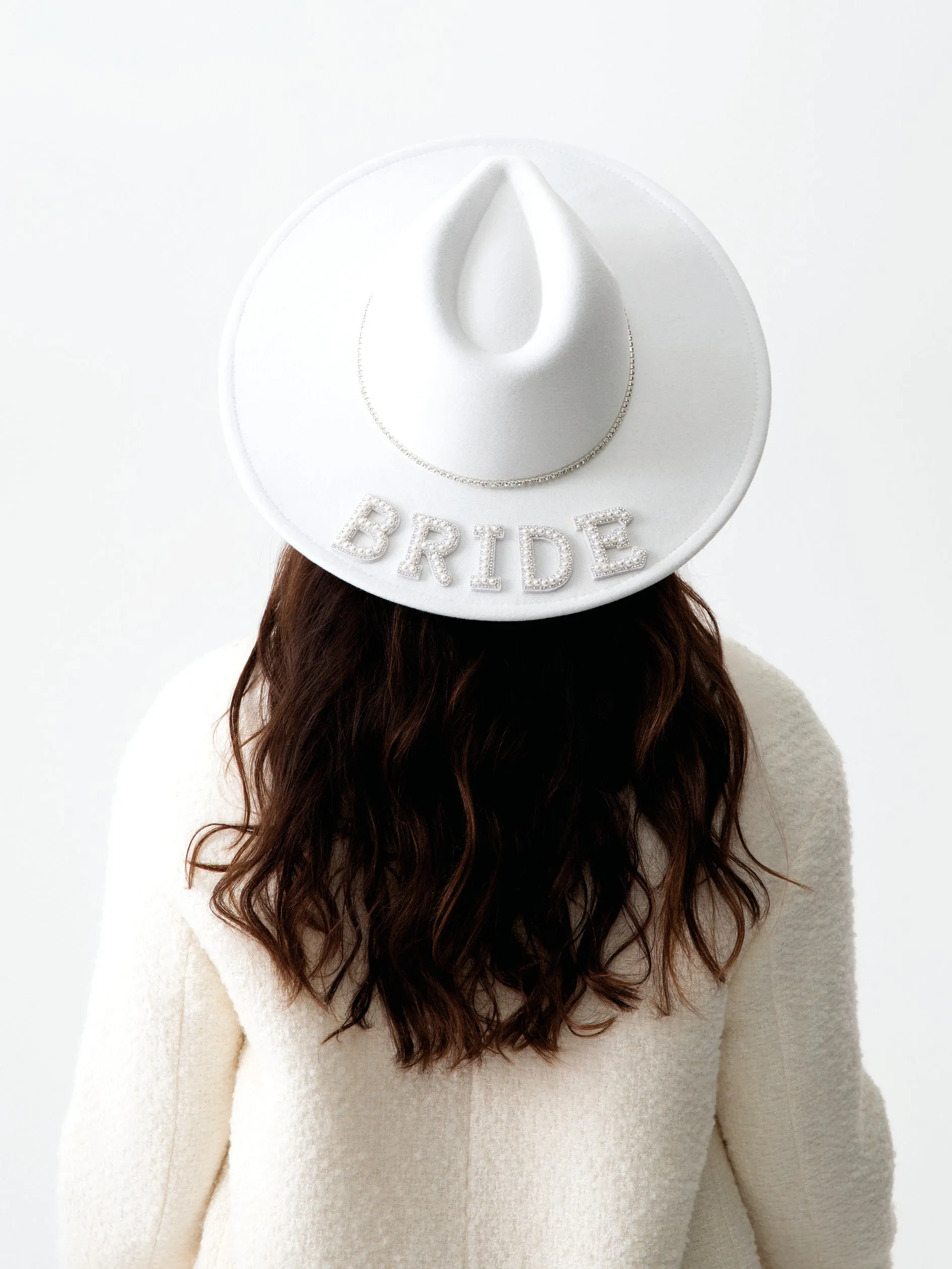 Shiraleah "Bride" Brimmed Hat, Ivory