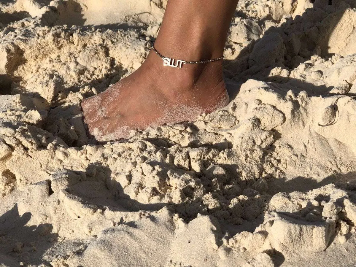 Slut Anklet 9.5 inch