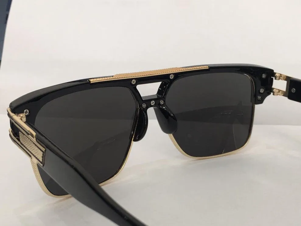 Square Metal Plastic Stylish Sunglasses