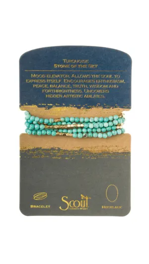 Stone Wrap: Turquoise/Gold - Stone of the Sky