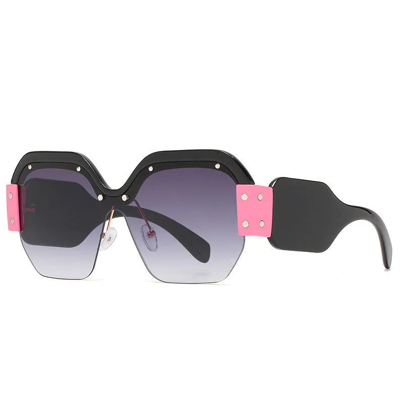 Stylish Multicolor Oversize One Piece Sunglasses