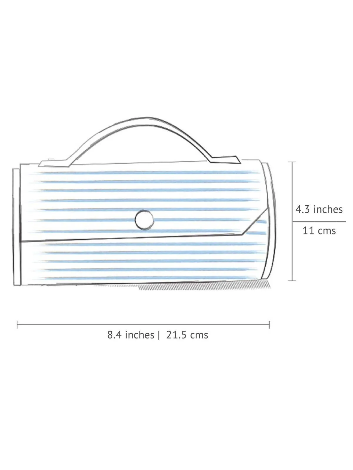 Sunny Pumpkin Round Clutch