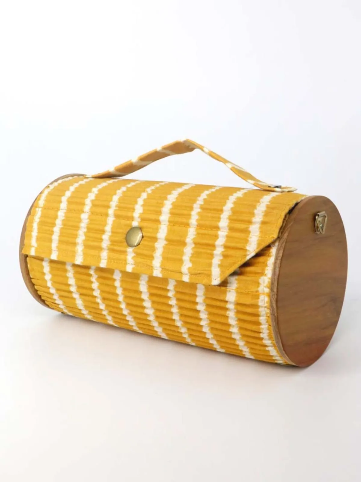 Sunny Pumpkin Round Clutch