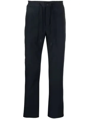 tapered drawstring-waist trousers