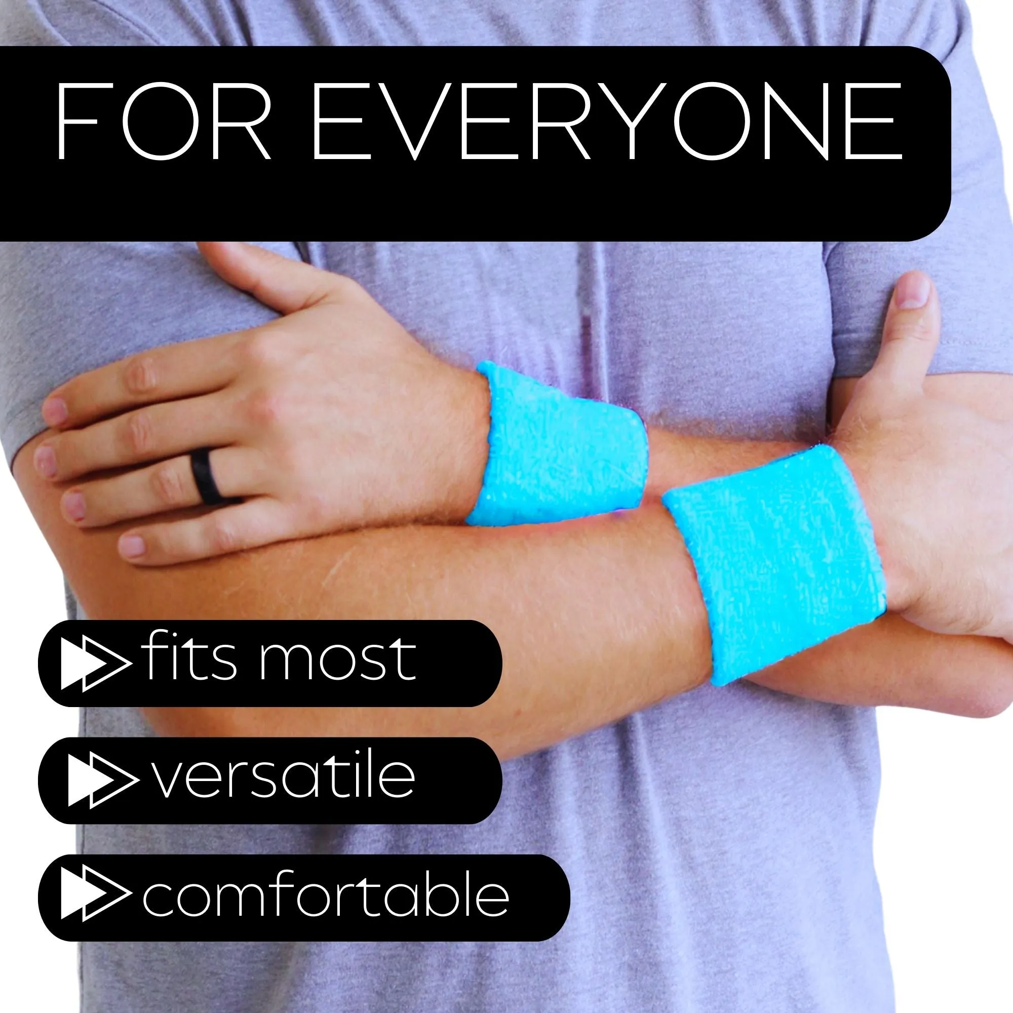 Teal Wrist Sweatbands - 2 Pack