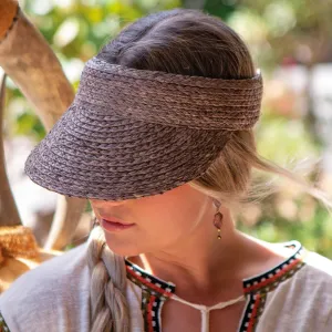 Tina M Copenhagen Noosa Raffia Visor - Mushroom