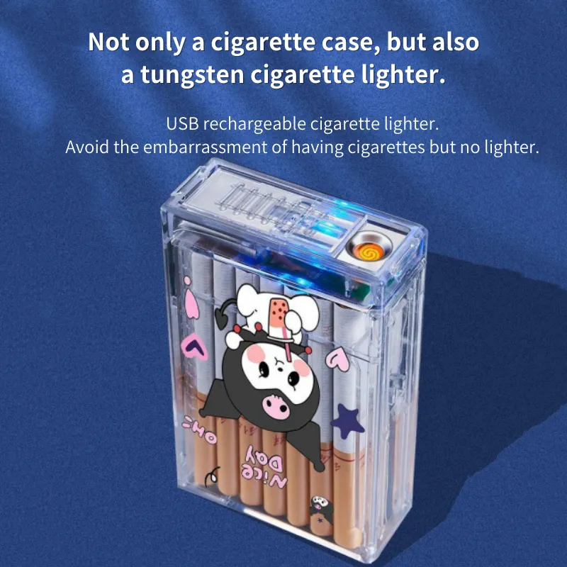 Toleet   Cartoon Lighter Cigarette Case (Regular Style)