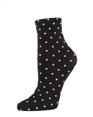 Women's On The Dot Polka Double Stretch Anklet Sock